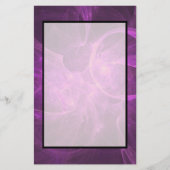 円を使用したピンクと紫の抽象芸術フラクタル 便箋 (正面)