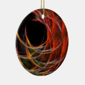 円を分割する抽象芸術アートサークルオーナメント セラミックオーナメント (右)