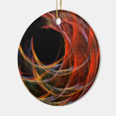 円を分割する抽象芸術アートサークルオーナメント セラミックオーナメント (左)