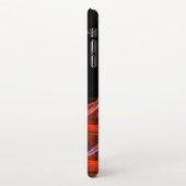 円を分割する抽象芸術アートマット iPhoneケース (左側)