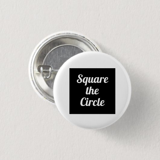 円を四角に Button 缶バッジ (正面&裏面)