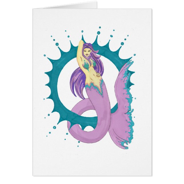 円を持つ人魚 (正面)