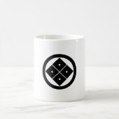 円を描いた四方眼 コーヒーマグカップ (中央)
