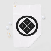 円を描いた四方眼 ゴルフタオル (インサイチュ)