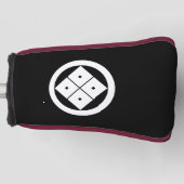 円を描いた四方眼 ゴルフヘッドカバー (正面)