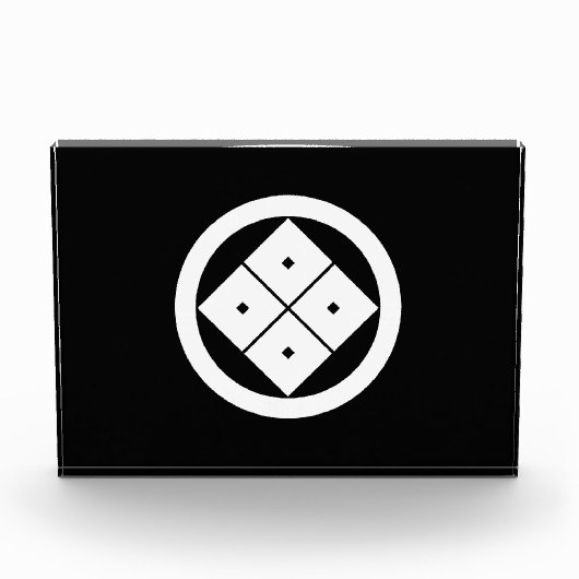 円を描いた四方眼 フォトブロック (正面)