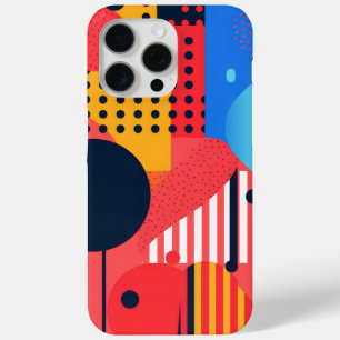 円を描いた明るい色の背景 iPhone 15 PRO MAXケース
