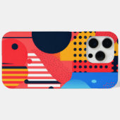 円を描いた明るい色の背景 Case-Mate iPhoneケース (裏面 (横))