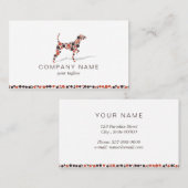 円を描いた犬 名刺 (正面/裏面)