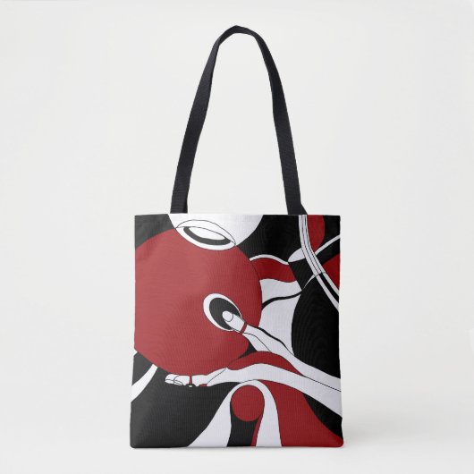 円を描いた瞑想 トートバッグ (正面)