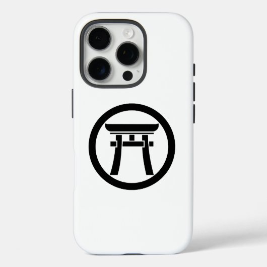 円を描いた鳥居 Case-Mate iPhoneケース (裏面)