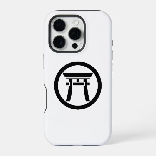 円を描いた鳥居 iPhoneケース (裏面)