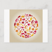 円を描く ポストカード (正面)
