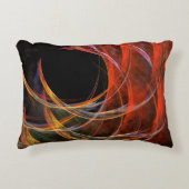 円を破る抽象芸術アートアクセントピロー アクセントクッション (正面)