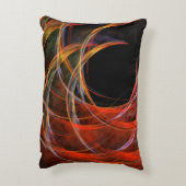 円を破る抽象芸術アートアクセントピロー アクセントクッション (裏面(縦))