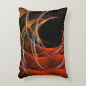 円を破る抽象芸術アートアクセントピロー アクセントクッション (正面(垂直))