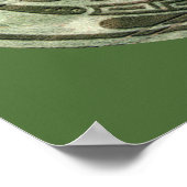 円を芸術的切り抜き ポスター (角)