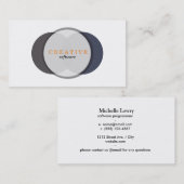 円を重ね合わせる 名刺 (正面/裏面)
