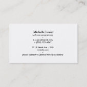 円を重ね合わせる 名刺 (裏面)