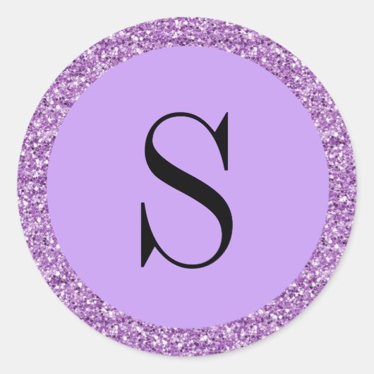 円イニシャルシール ラウンドシール (正面)