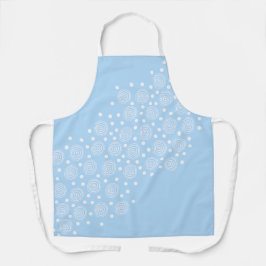 円エプロンの淡い青の円 エプロン