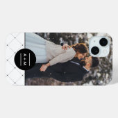 円エレガントモノグラム Case-Mate iPhoneケース (裏面 (横))