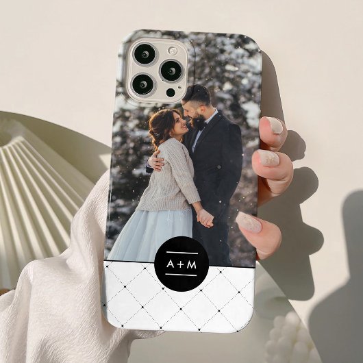 円エレガントモノグラム Case-Mate iPhoneケース