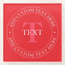 円エレガント形文字テンプレート編集可能な赤い白