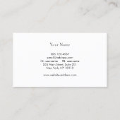 円エレガント金ゴールド球ブラックモダン 名刺 (裏面)