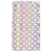 円カラフルを開く スモールペーパーバッグ (正面)