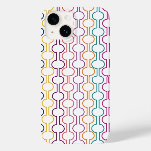 円カラフルを開く Case-Mate iPhoneケース (裏面)