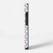 円カラフルを開く iPhoneケース (左側面)