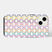 円カラフルを開く iPhoneケース (裏面横)