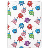 円カラフルキャラクター クリップボード (裏面)