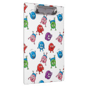 円カラフルキャラクター クリップボード (右)