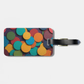 円カラフルデザイン ラゲッジタグ (裏面横)