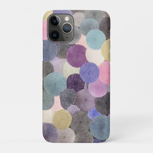 円カラフルデザイン Case-Mate iPhoneケース (裏)