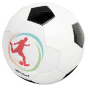 円カラフルパーソナライズされた サッカーボール (3/4)