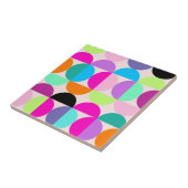 円カラフル中世紀幾何モダン図形 タイル (側面)