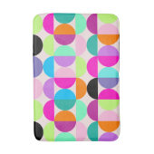 円カラフル幾何学模様（世紀中頃） バスマット (正面縦)