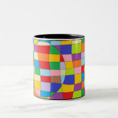 円カラフル形 ツートーンマグカップ (中央)