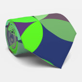 円カラフル星キルトパターン ネクタイ (ロール)