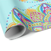 円カラフル曼荼羅 ラッピングペーパー (ロールコーナー)