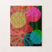 円カラフル解体アートパズル ジグソーパズル (縦)