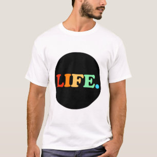 円カラフル黒丸の生活 Tシャツ