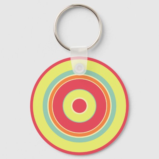 円カラフル01 キーホルダー (正面)