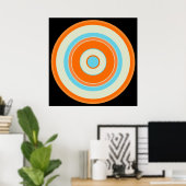 円カラフル03 ポスター (ホームオフィス)