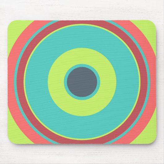 円カラフル04 マウスパッド (正面)