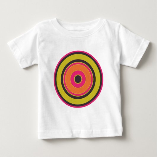 円カラフル06 ベビーTシャツ (正面)