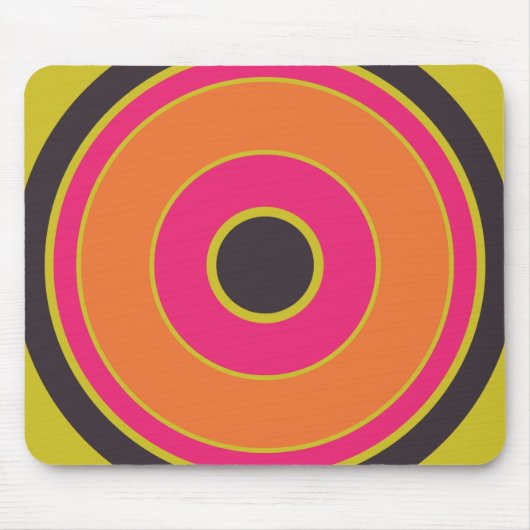 円カラフル06 マウスパッド (正面)